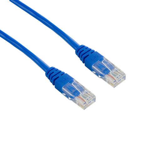 4World Kabel Sieciowy CAT 5e UTP 1m|niebieski